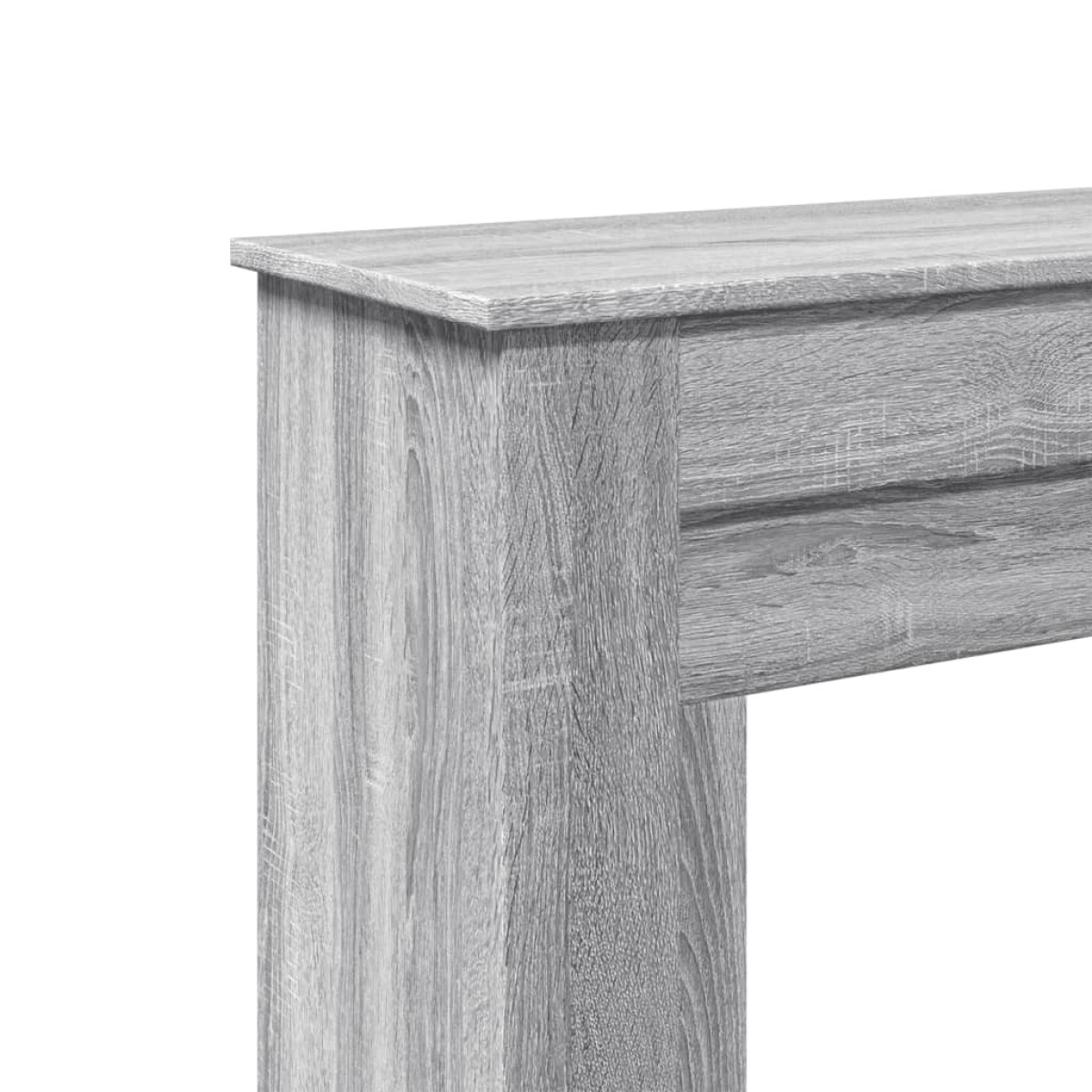 vidaXL Πλαίσιο Τζακιού Γκρι Sonoma 90x30x90 εκ. από Επεξ. Ξύλο
