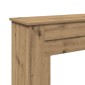 vidaXL Πλαίσιο Τζακιού Αρτισιανή Δρυς 90x30x90 εκ. από Επεξ. Ξύλο