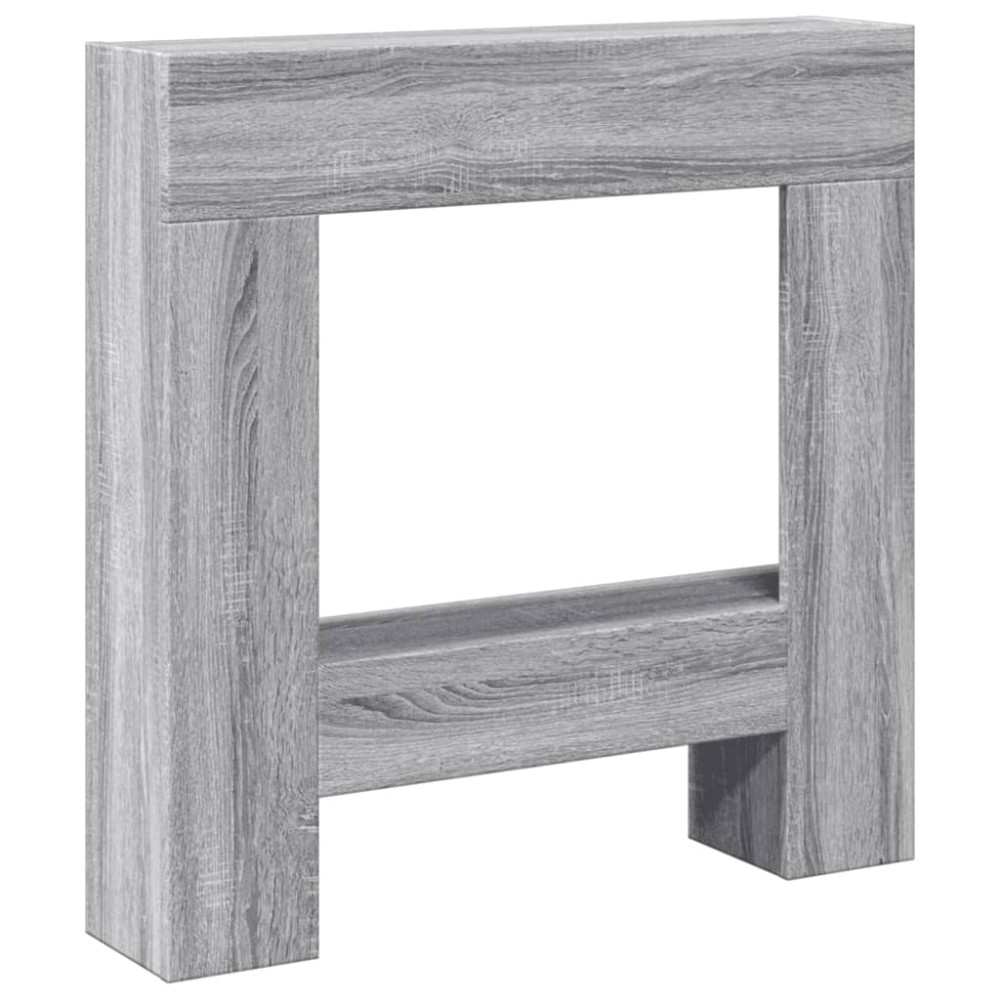 vidaXL Πλαίσιο Τζακιού Γκρι Sonoma 81x18x82 εκ. από Επεξ. Ξύλο
