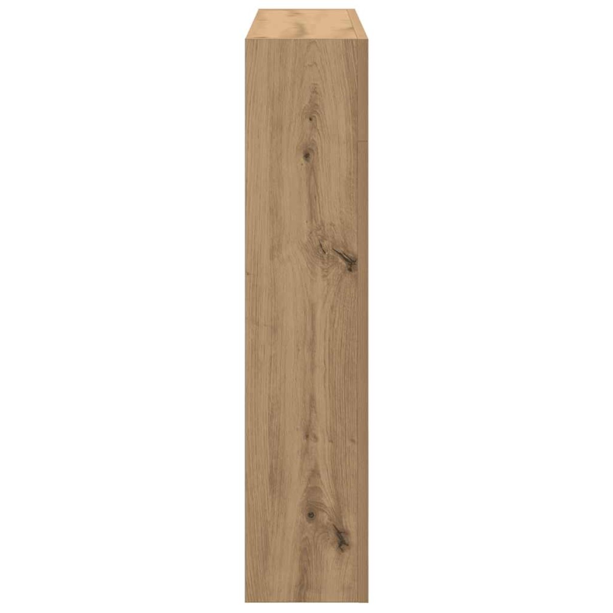 vidaXL Πλαίσιο Τζακιού Αρτισιανή Δρυς 81x18x82 εκ. από Επεξ. Ξύλο