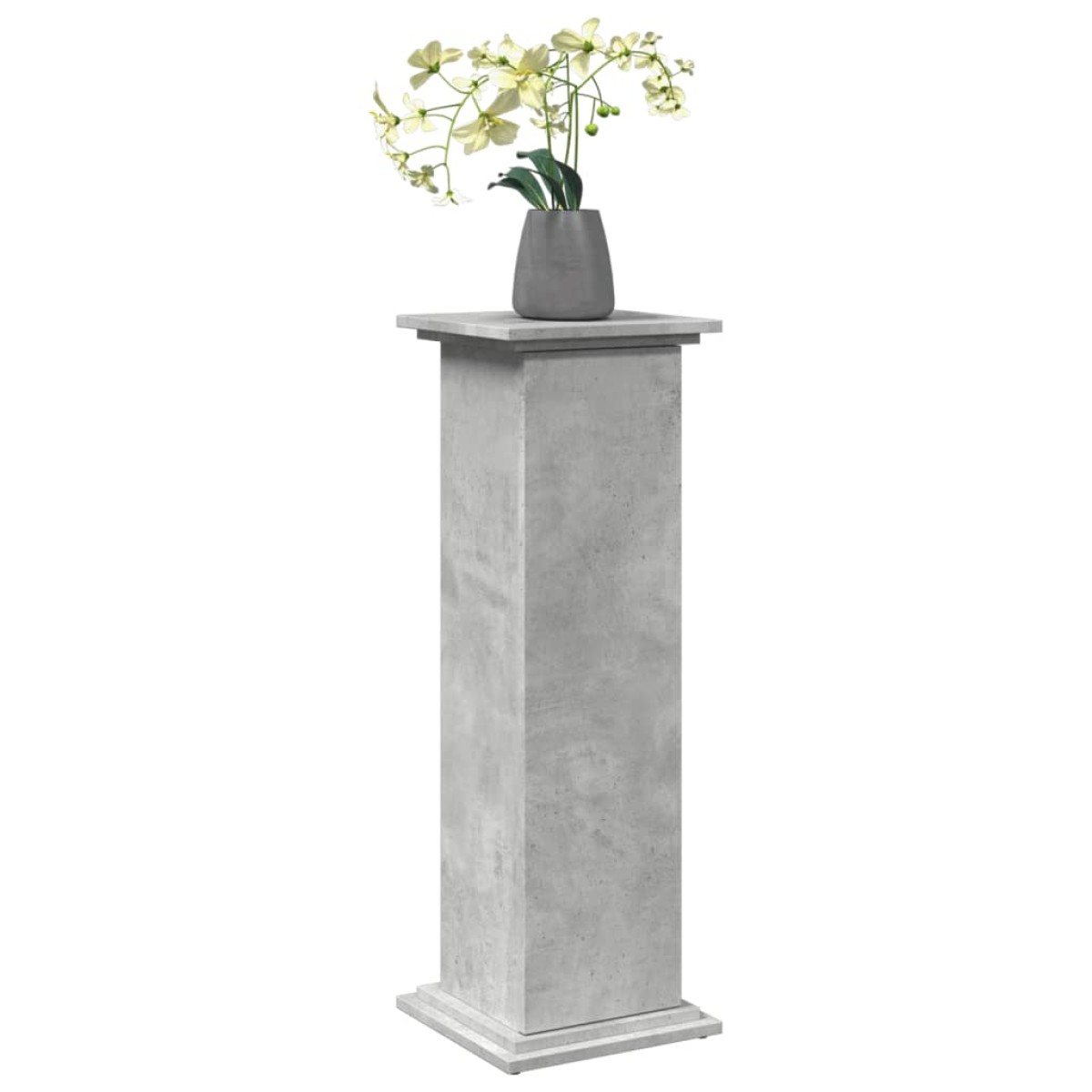 vidaXL Βάση Οθόνης με Αποθ. Γκρι Σκυρ. 31x30x90 εκ. Επεξεργασμένο Ξύλο