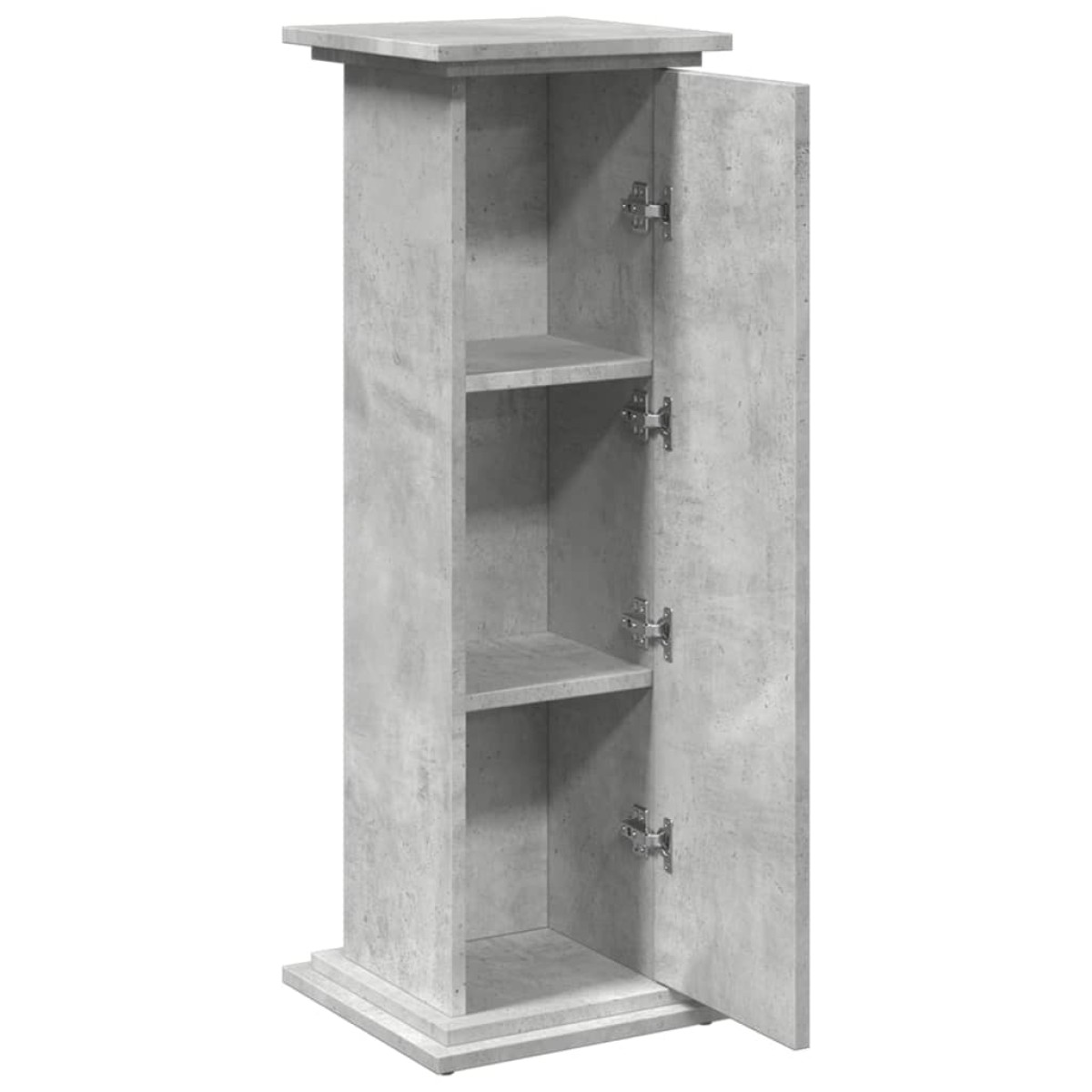vidaXL Βάση Οθόνης με Αποθ. Γκρι Σκυρ. 31x30x90 εκ. Επεξεργασμένο Ξύλο