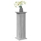 vidaXL Βάση Οθόνης με Αποθ. Γκρι Sonoma 31x30x90 εκ Επεξεργασμένο Ξύλο
