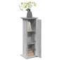 vidaXL Βάση Οθόνης με Αποθ. Γκρι Sonoma 31x30x90 εκ Επεξεργασμένο Ξύλο