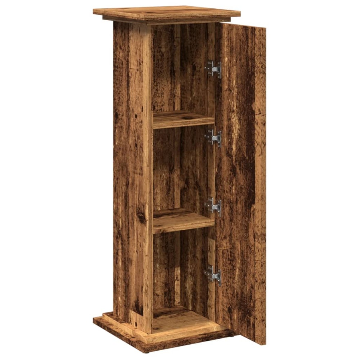 vidaXL Βάση Οθόνης με Αποθ. Όψη Παλαιού Ξύλου 31x30x90 εκ. Επεξ. Ξύλο