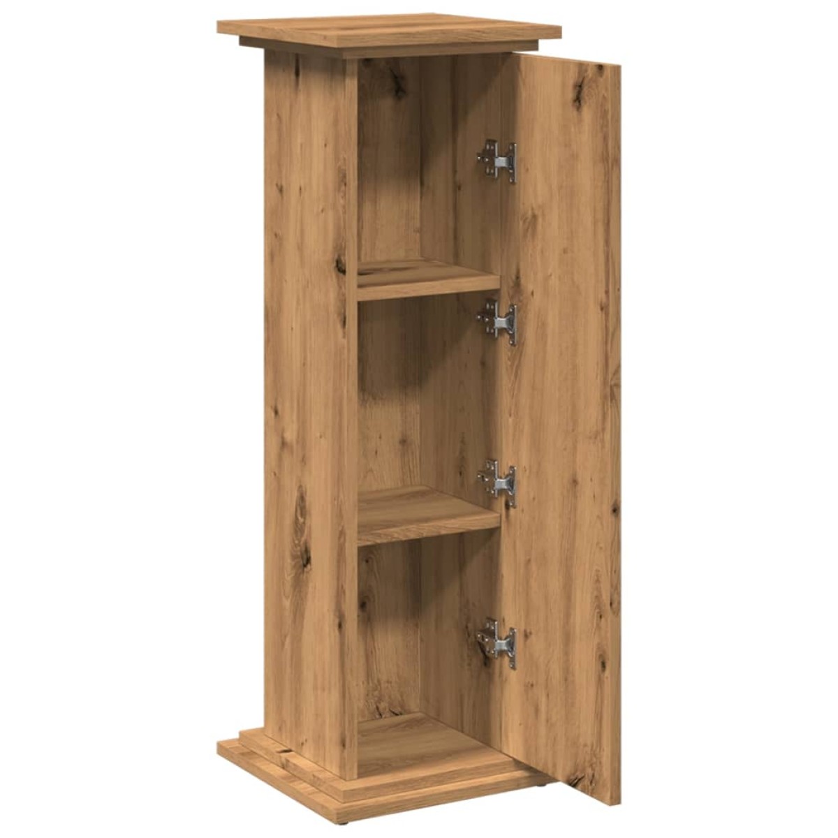 vidaXL Βάση Οθόνης με Αποθ. Αρτισιανή Δρυς 31x30x90 εκ. Επεξ. Ξύλο