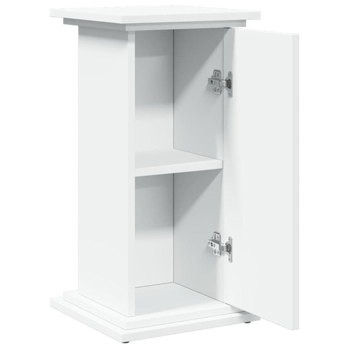 vidaXL Βάση Οθόνης με Αποθ. Λευκή 31x30x60 εκ. Επεξεργασμένο Ξύλο