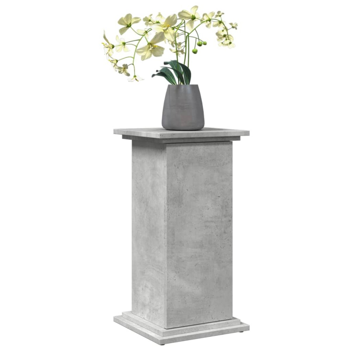 vidaXL Βάση Οθόνης με Αποθ. Γκρι Σκυρ. 31x30x60 εκ. Επεξεργ. Ξύλο