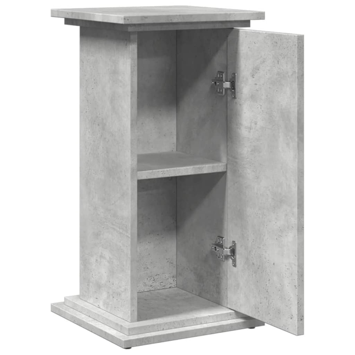 vidaXL Βάση Οθόνης με Αποθ. Γκρι Σκυρ. 31x30x60 εκ. Επεξεργ. Ξύλο
