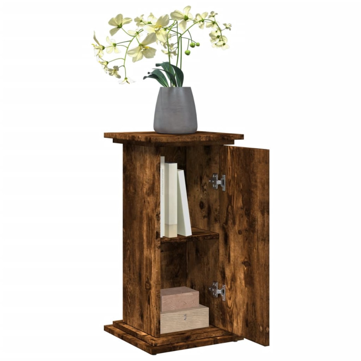 vidaXL Βάση Οθόνης με Αποθ. Καπνιστή Δρυς 31x30x60 εκ Επεξεργ. Ξύλο