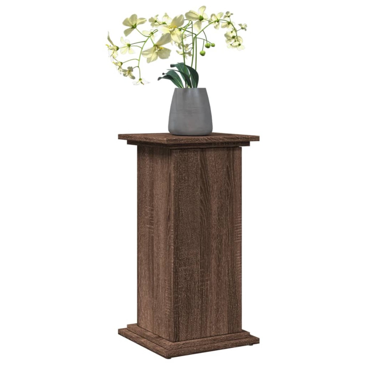 vidaXL Βάση Οθόνης με Αποθ. Καφέ Δρυς 31x30x60 εκ. Επεξεργασμένο Ξύλο