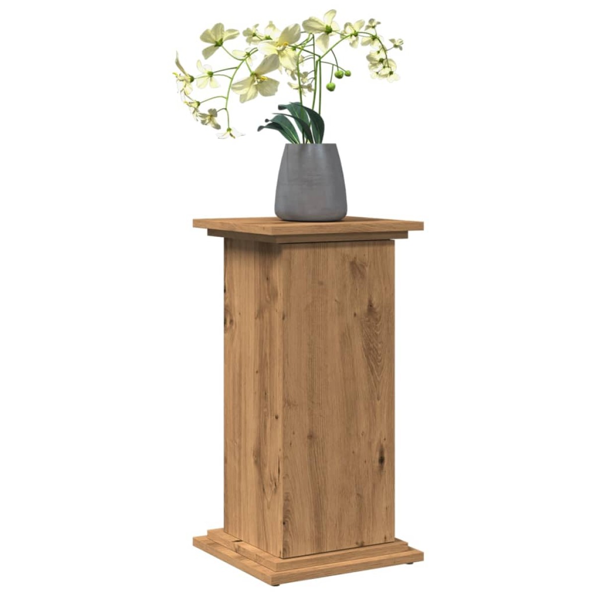 vidaXL Βάση Οθόνης με Αποθ. Αρτισιανή Δρυς 31x30x60 εκ Επεξεργ. Ξύλο