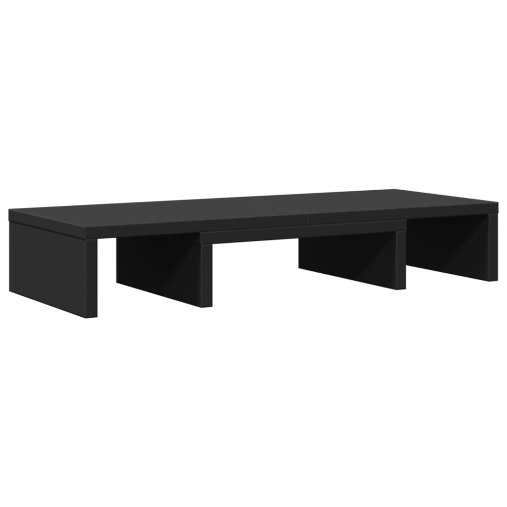 vidaXL Βάση Οθόνης Ρυθμιζόμενο Μαύρο 60x24x10,5 εκ. από Επεξ. Ξύλο