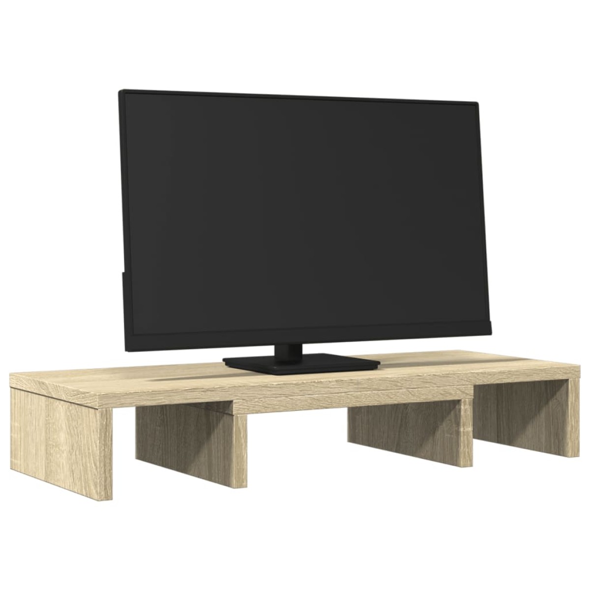 vidaXL Βάση Οθόνης Ρυθμιζ. Sonoma Δρυς 60x24x10,5 εκ. Επεξεργ. Ξύλο