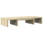 vidaXL Βάση Οθόνης Ρυθμιζ. Sonoma Δρυς 60x24x10,5 εκ. Επεξεργ. Ξύλο