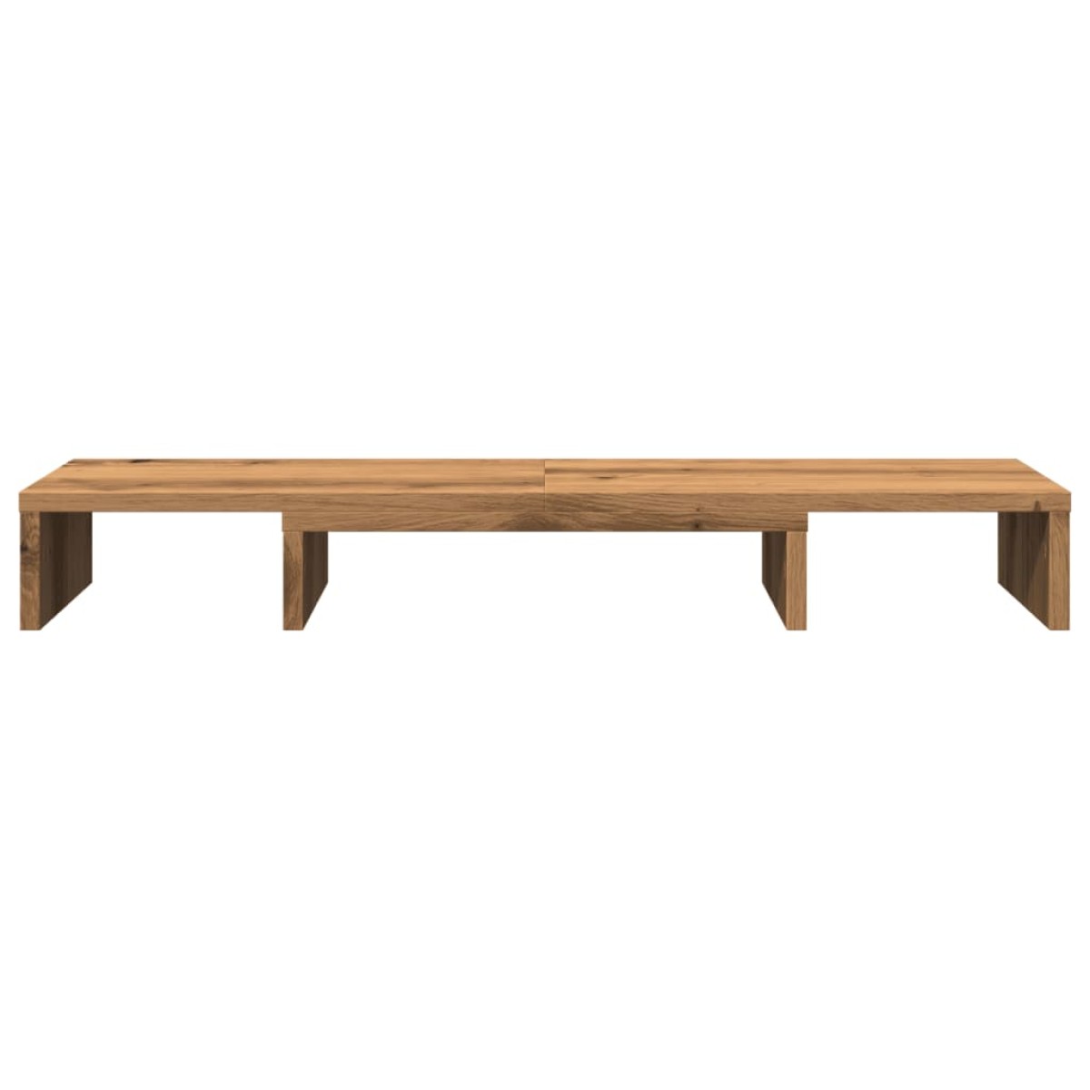 vidaXL Βάση Οθόνης Ρυθμιζ. Αρτισιανή Δρυς 80x24x10,5 εκ. Επεξεργ. Ξύλο