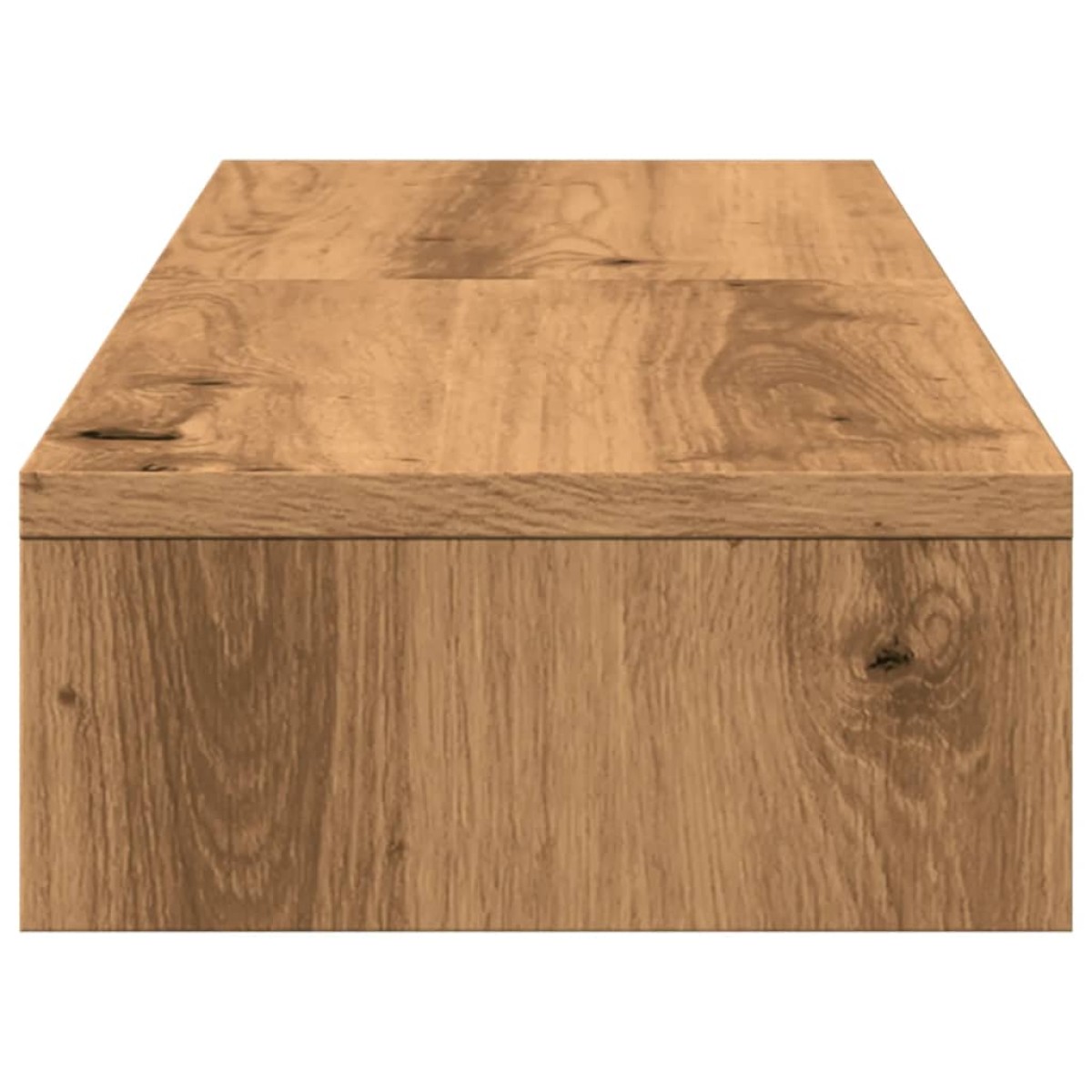 vidaXL Βάση Οθόνης Ρυθμιζ. Αρτισιανή Δρυς 80x24x10,5 εκ. Επεξεργ. Ξύλο