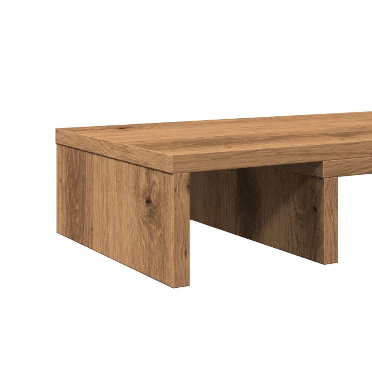 vidaXL Βάση Οθόνης Ρυθμιζ. Αρτισιανή Δρυς 80x24x10,5 εκ. Επεξεργ. Ξύλο