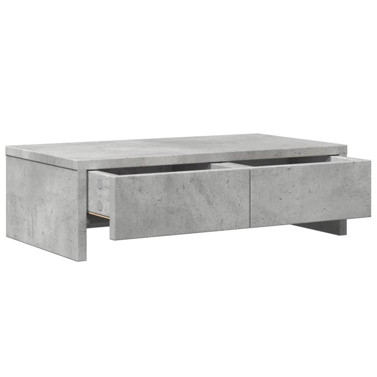 vidaXL Βάση Οθόνης με Συρτάρια Γκρι Σκυρ. 50x27x15 εκ. Επεξεργ. Ξύλο