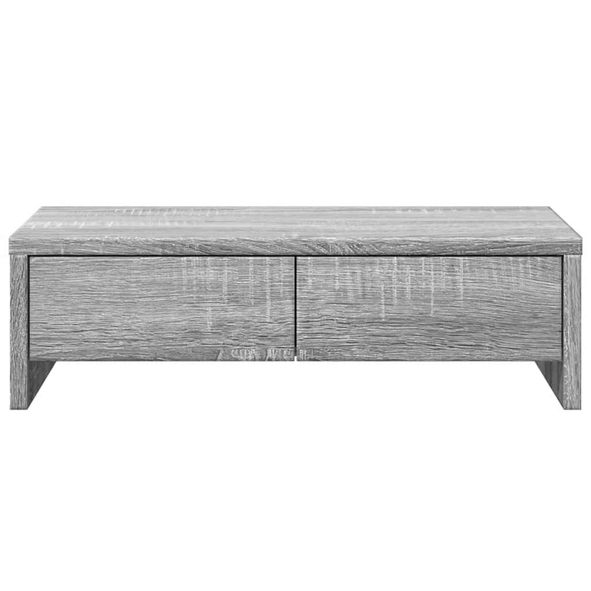 vidaXL Βάση Οθόνης με Συρτάρια Γκρι Sonoma 50x27x15 εκ. Επεξεργ. Ξύλο