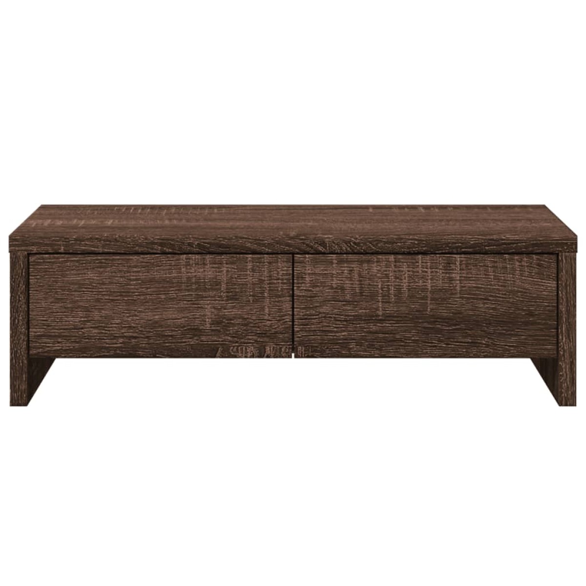 vidaXL Βάση Οθόνης με Συρτάρια Καφέ Δρυς 50x27x15 εκ. Επεξεργ. Ξύλο