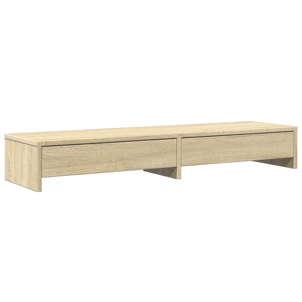 vidaXL Βάση Οθόνης με Συρτάρια από Sonoma Δρυς 100x27x15 εκ. από Τεχνητό Ξύλο