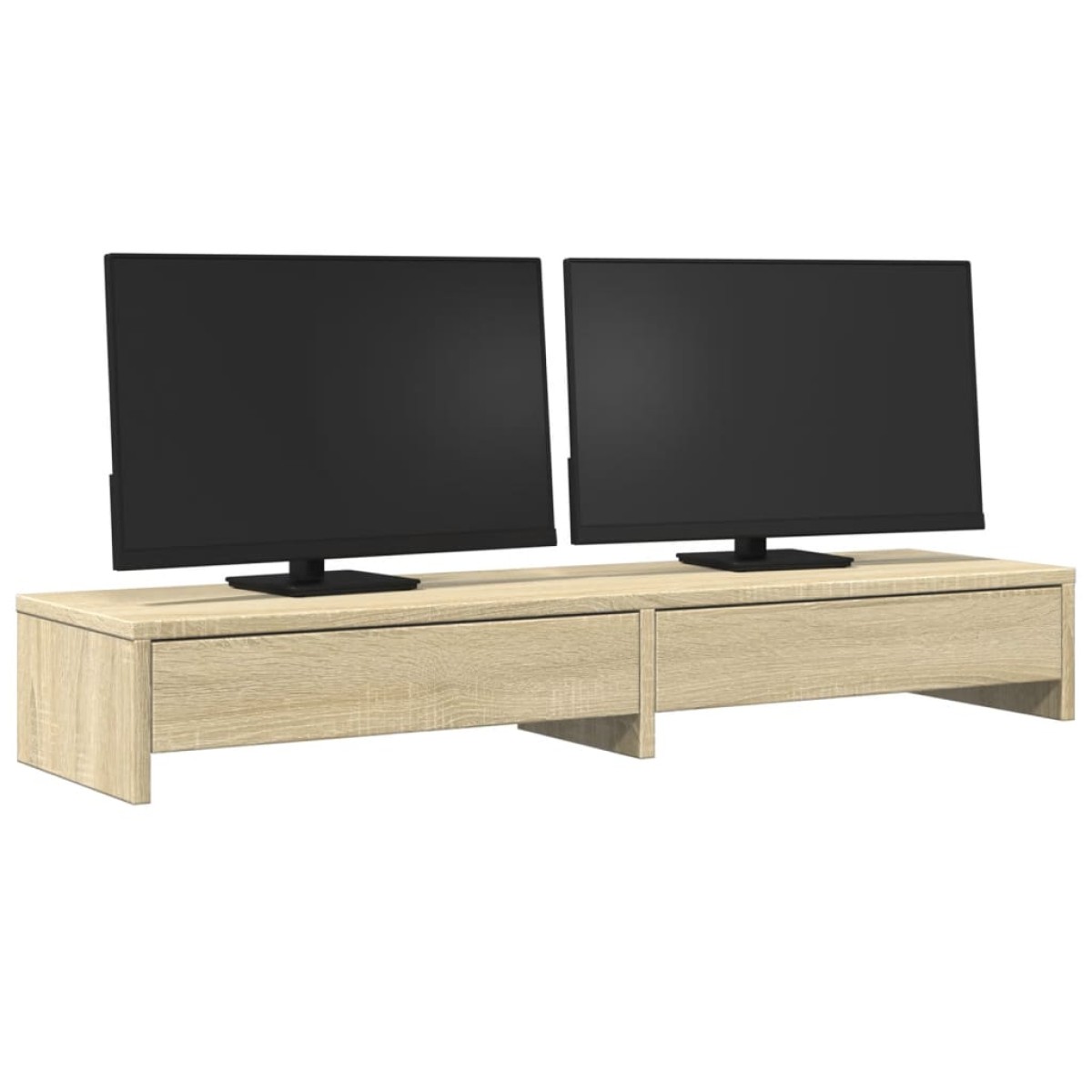vidaXL Βάση Οθόνης με Συρτάρια από Sonoma Δρυς 100x27x15 εκ. από Τεχνητό Ξύλο