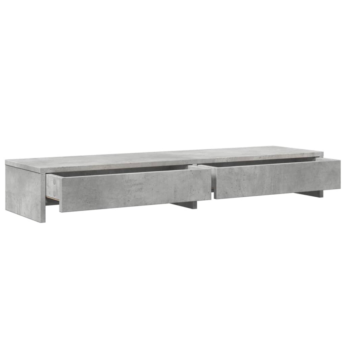 vidaXL Βάση Οθόνης με Συρτάρια Γκρι Σκυρ. 100x27x15 εκ. Επεξεργ. Ξύλο