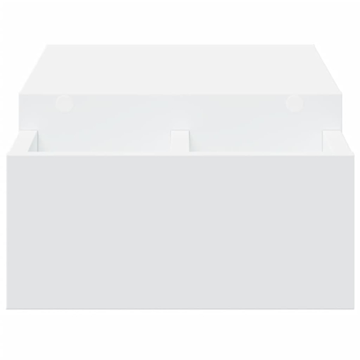 vidaXL Βάση Οθόνης με Αποθ. Λευκή 70x27x15 εκ. Επεξεργασμένο Ξύλο