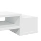 vidaXL Βάση Οθόνης με Αποθ. Λευκή 70x27x15 εκ. Επεξεργασμένο Ξύλο