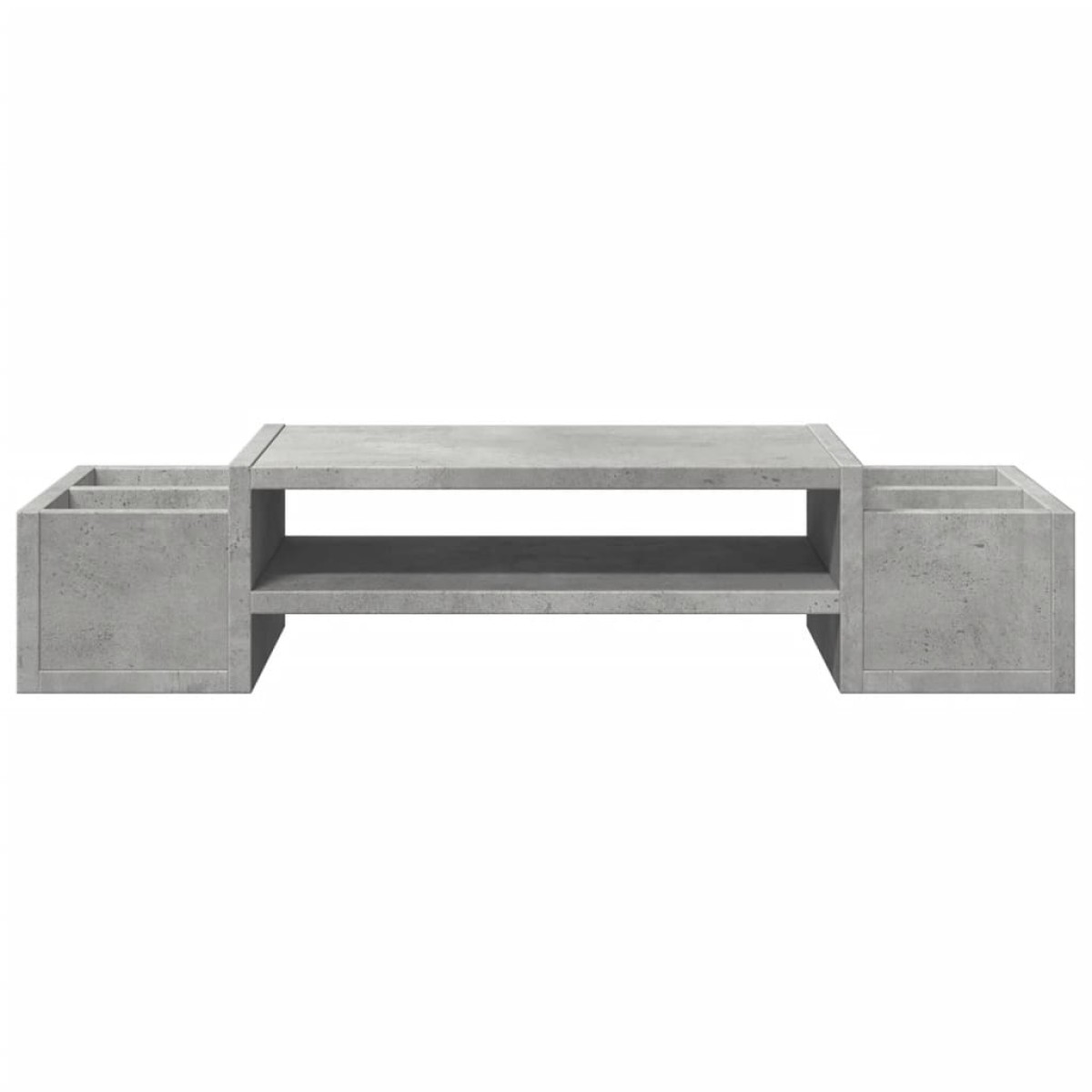 vidaXL Βάση Οθόνης με Αποθ. Γκρι Σκυρ. 70x27x15 εκ. Επεξεργ. Ξύλο