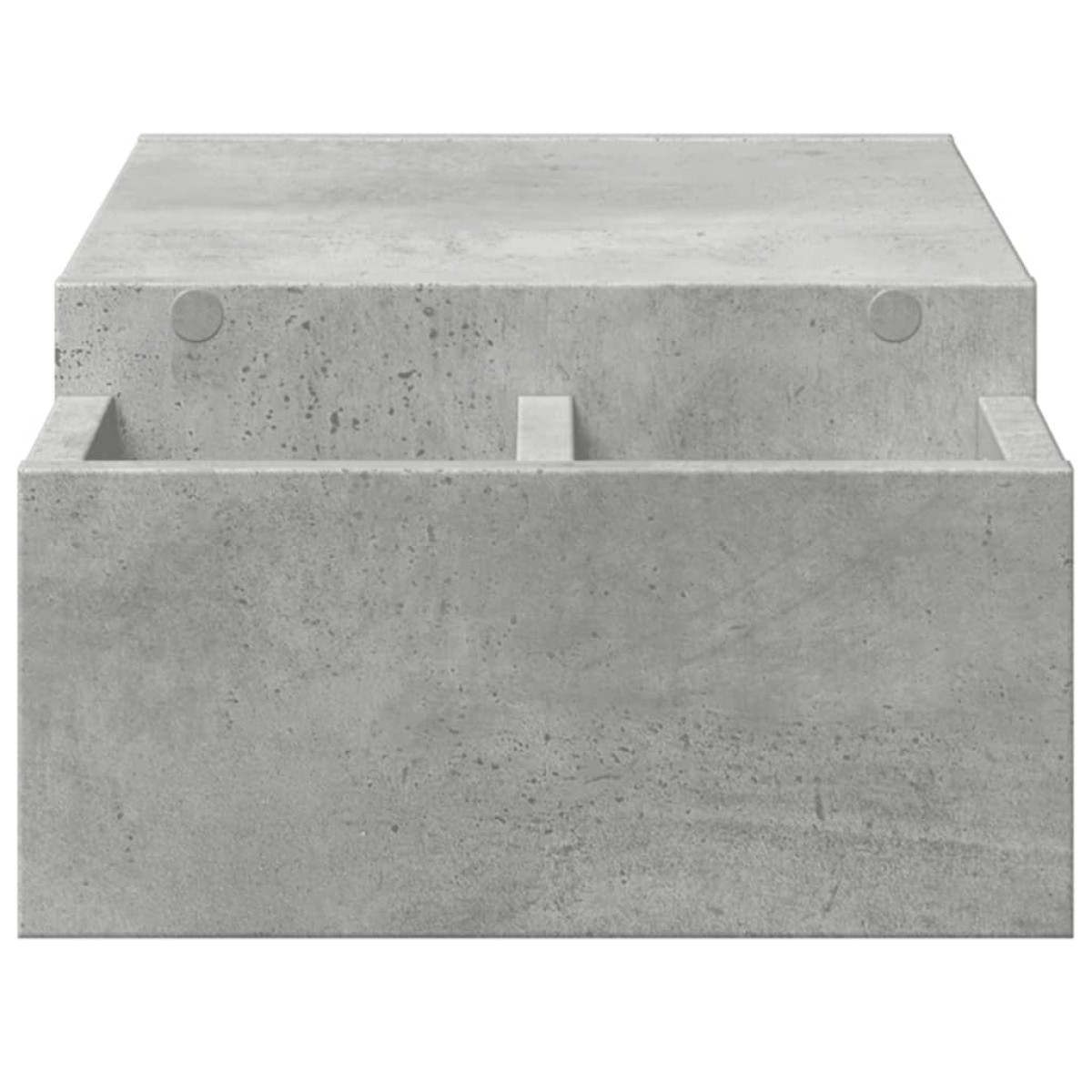 vidaXL Βάση Οθόνης με Αποθ. Γκρι Σκυρ. 70x27x15 εκ. Επεξεργ. Ξύλο