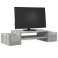vidaXL Βάση Οθόνης με Αποθ. Γκρι Sonoma 70x27x15 εκ. Επεξεργ. Ξύλο