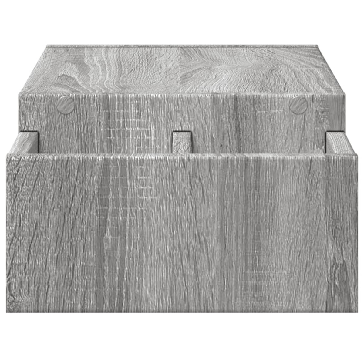 vidaXL Βάση Οθόνης με Αποθ. Γκρι Sonoma 70x27x15 εκ. Επεξεργ. Ξύλο
