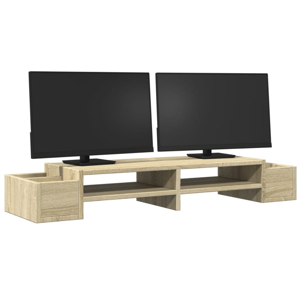 vidaXL Βάση Οθόνης με Αποθ. Sonoma Δρυς 100x27x15 εκ. Επεξεργ. Ξύλο