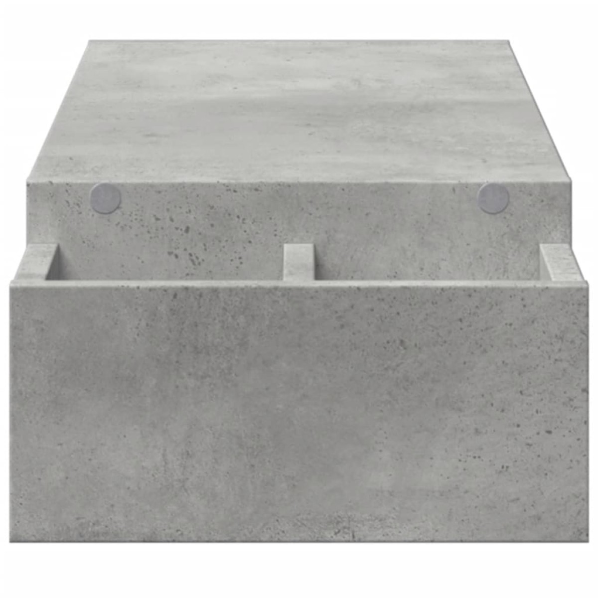 vidaXL Βάση Οθόνης με Αποθ. Γκρι Σκυρ. 100x27x15 εκ. Επεξεργ. Ξύλο