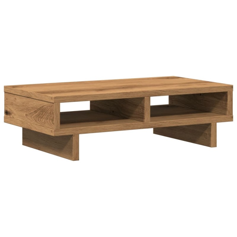 vidaXL Βάση Οθόνης Αρτισιανή Δρυς 50x27x15 εκ. από Επεξ. Ξύλο