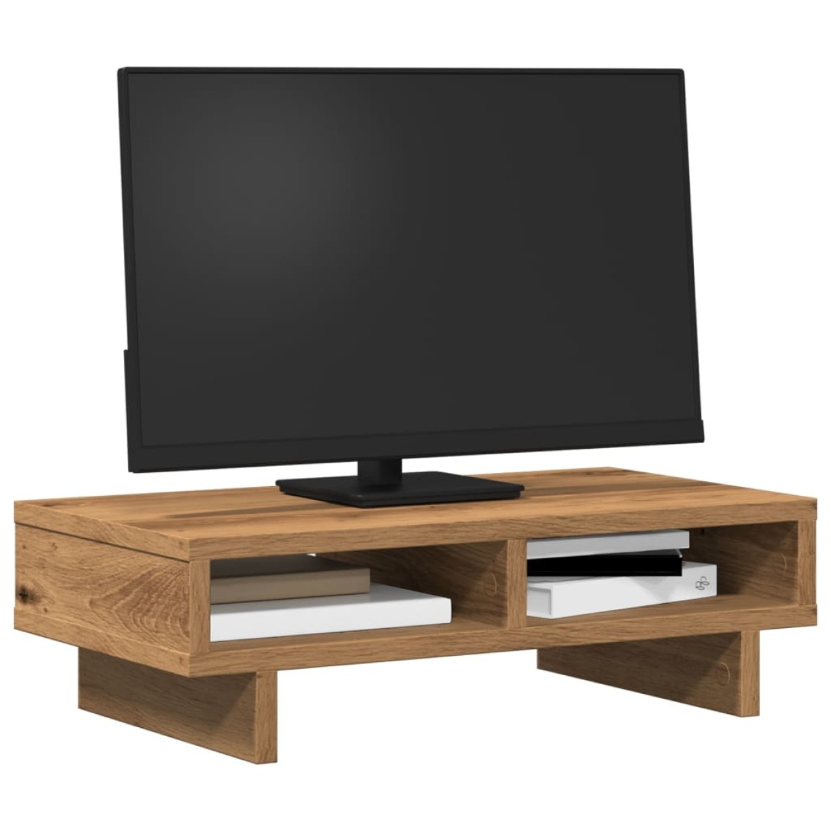 vidaXL Βάση Οθόνης Αρτισιανή Δρυς 50x27x15 εκ. από Επεξ. Ξύλο