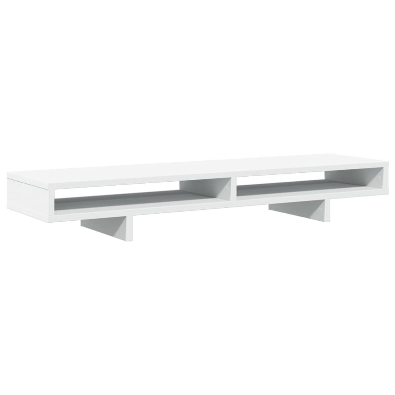 vidaXL Βάση Οθόνης Λευκή 100x27x15 εκ. από Επεξ. Ξύλο