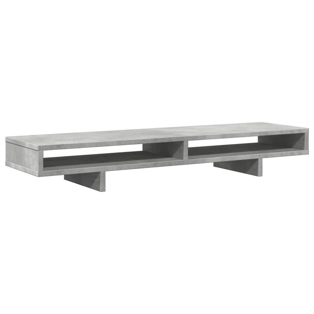 vidaXL Βάση Οθόνης Γκρι Σκυρ. 100x27x15 εκ. Επεξεργ. Ξύλο