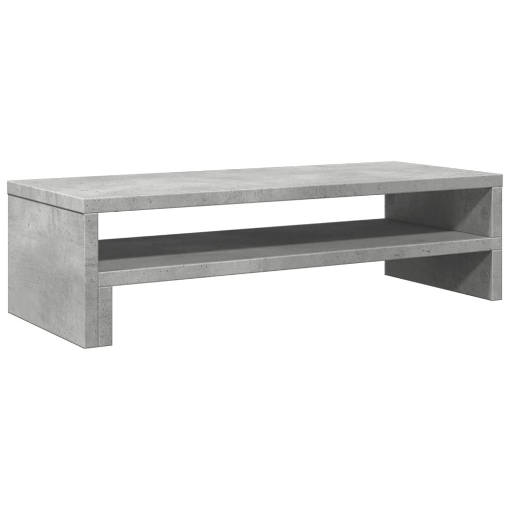 vidaXL Βάση Οθονών Γκρι του Σκυροδέματος 54x22x15 εκ. από Επεξ. Ξύλο