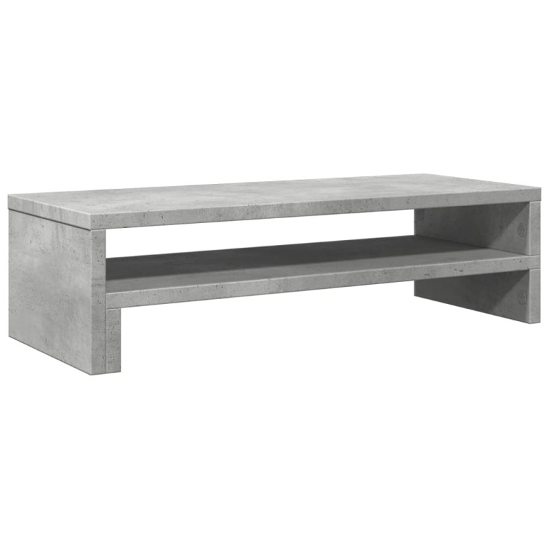 vidaXL Βάση Οθονών Γκρι του Σκυροδέματος 54x22x15 εκ. από Επεξ. Ξύλο