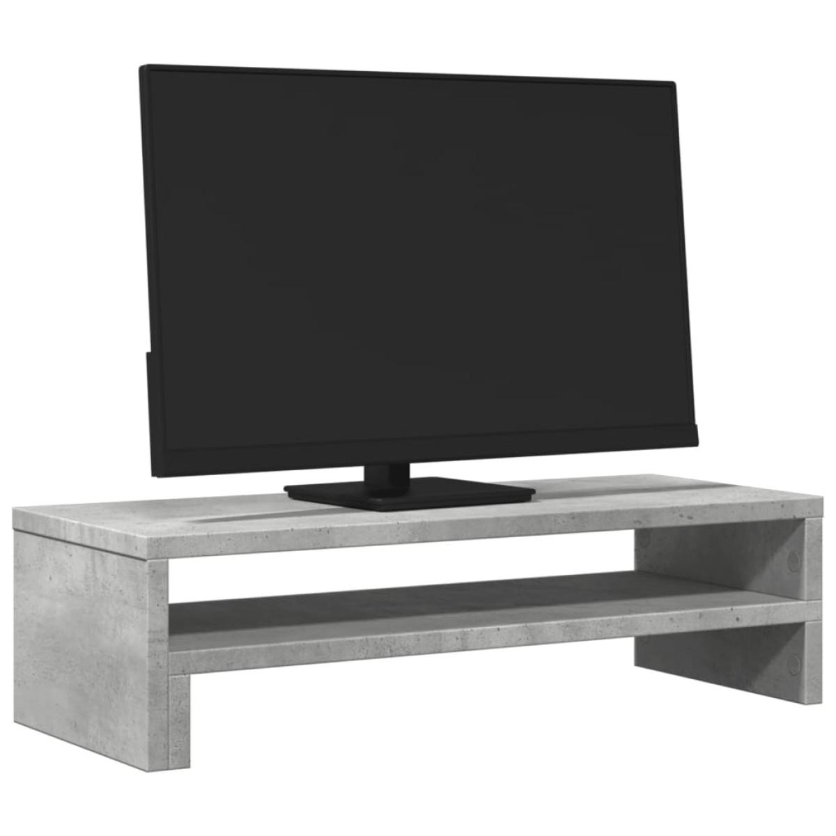 vidaXL Βάση Οθονών Γκρι του Σκυροδέματος 54x22x15 εκ. από Επεξ. Ξύλο