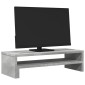vidaXL Βάση Οθονών Γκρι του Σκυροδέματος 54x22x15 εκ. από Επεξ. Ξύλο