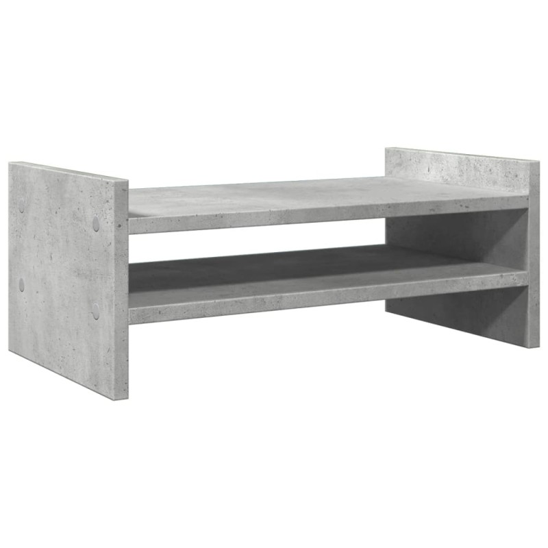 vidaXL Βάση Οθονών Γκρι του Σκυροδέματος 50x27x20 εκ. από Επεξ. Ξύλο