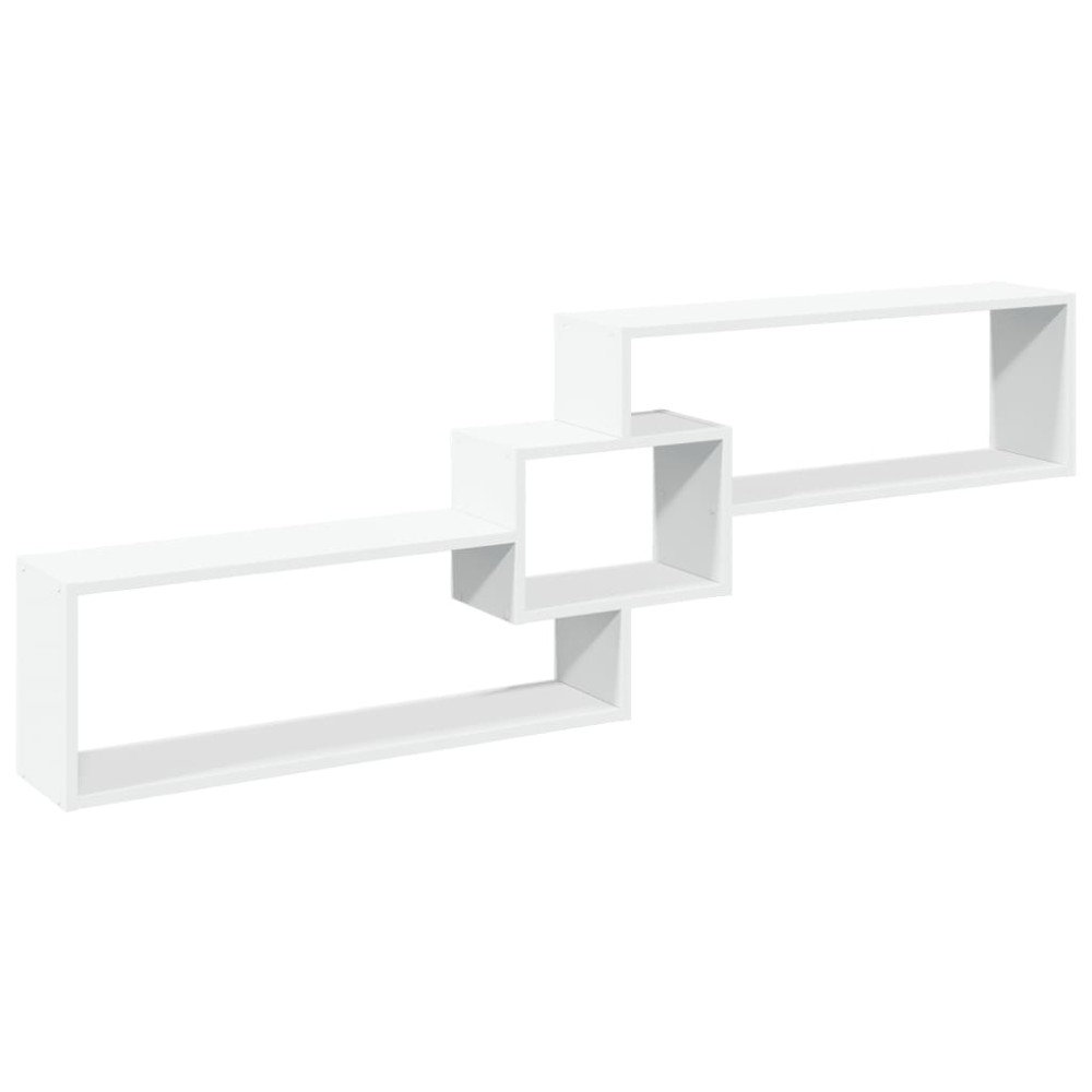 vidaXL Ντουλάπι Τοίχου Λευκό 158x18x53 εκ. από Επεξεργασμένο Ξύλο