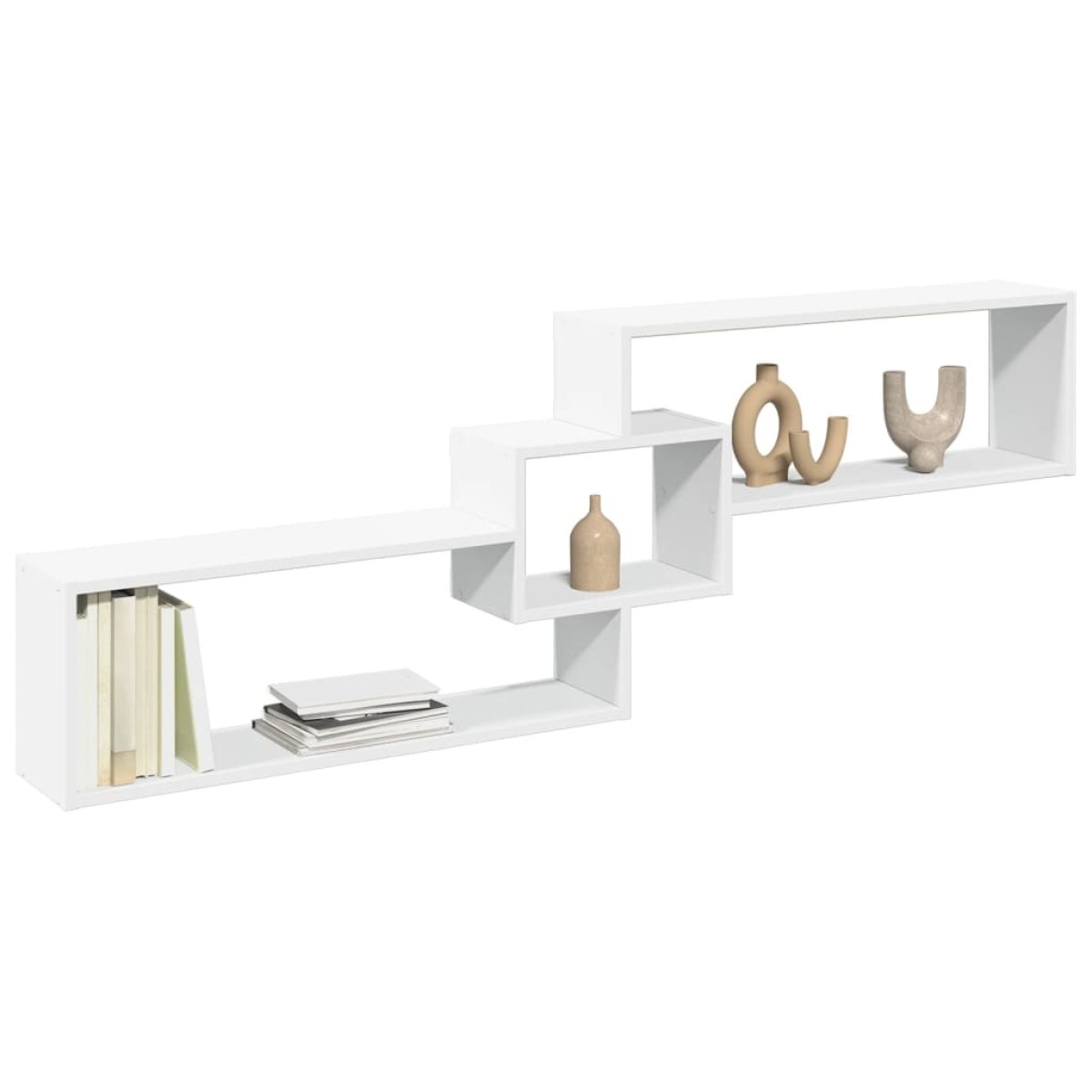 vidaXL Ντουλάπι Τοίχου Λευκό 158x18x53 εκ. από Επεξεργασμένο Ξύλο