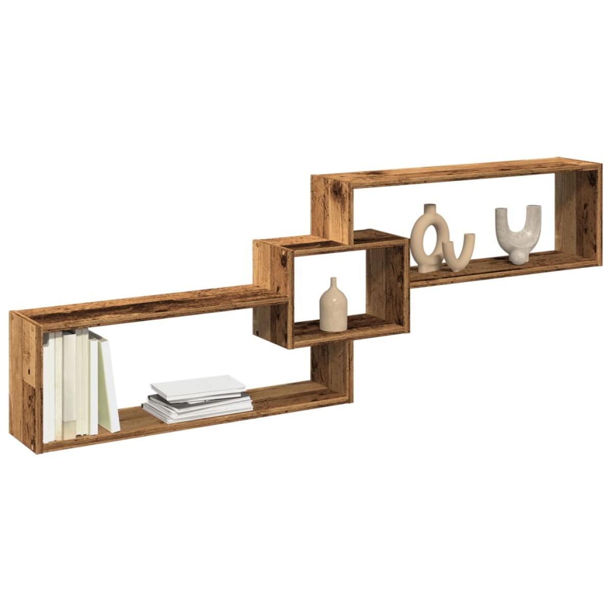 vidaXL Ντουλάπι Τοίχου Όψη Παλαιού Ξύλου 158x18x53 εκ. Επεξ. Ξύλο