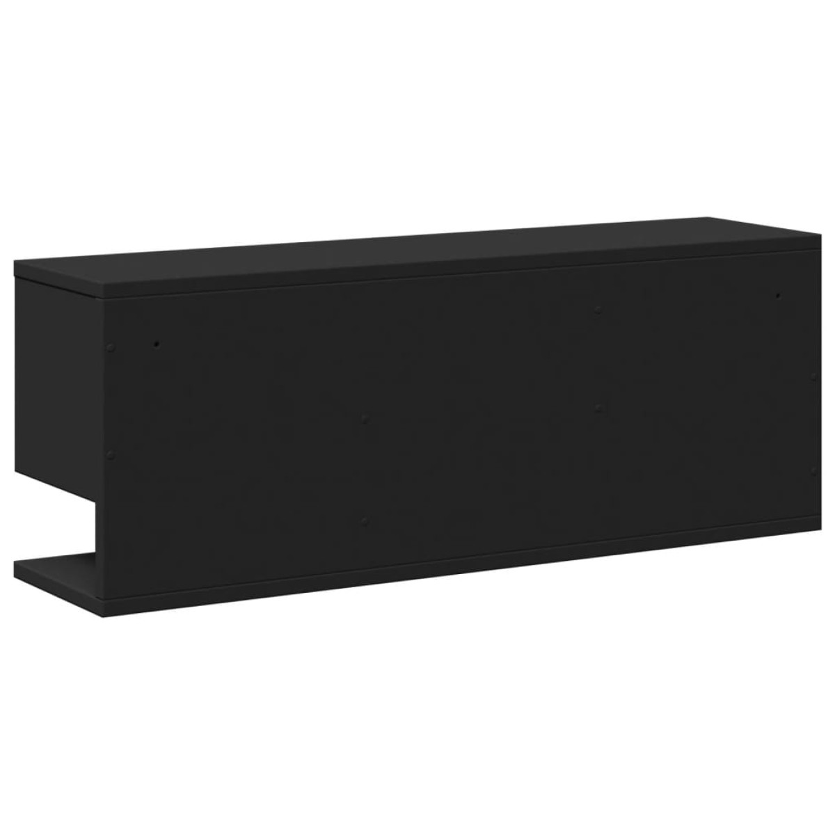 vidaXL Ντουλάπι Τοίχου Μαύρο 80x20x30 εκ. από Επεξεργασμένο Ξύλο
