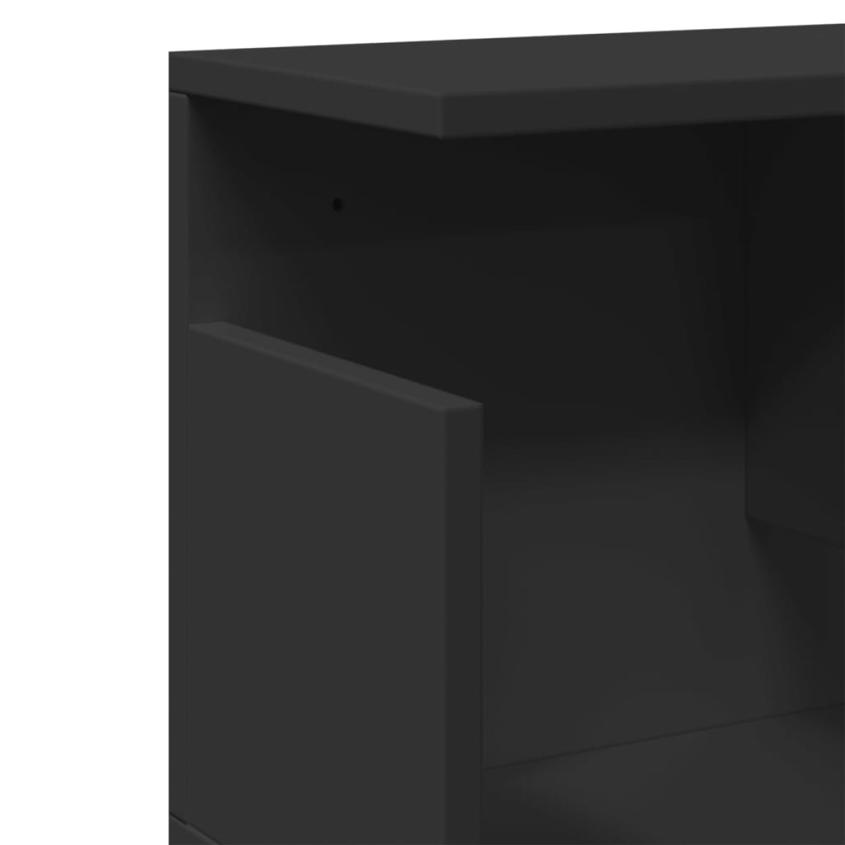 vidaXL Ντουλάπι Τοίχου Μαύρο 100x20x30 εκ. από Επεξεργασμένο Ξύλο